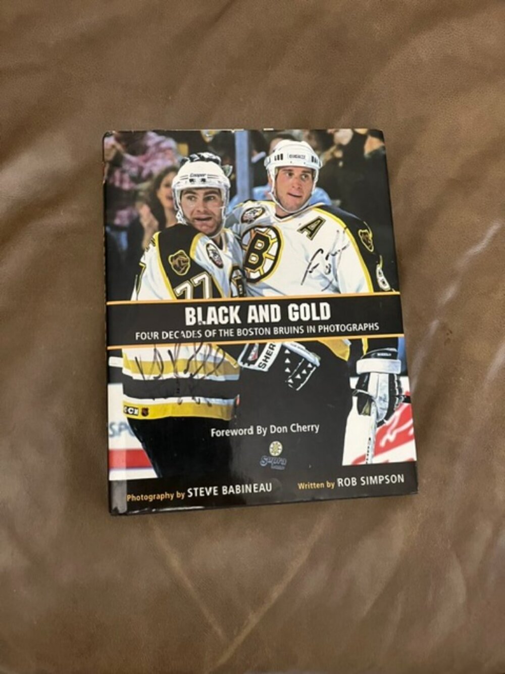 Hard Cover Book BLACK AND GOLD -Four Decades of the Boston Bruins in photographs